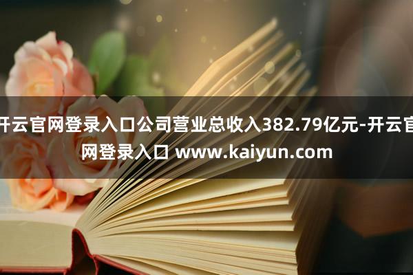 开云官网登录入口公司营业总收入382.79亿元-开云官网登录入口 www.kaiyun.com