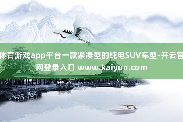 体育游戏app平台一款紧凑型的纯电SUV车型-开云官网登录入口 www.kaiyun.com