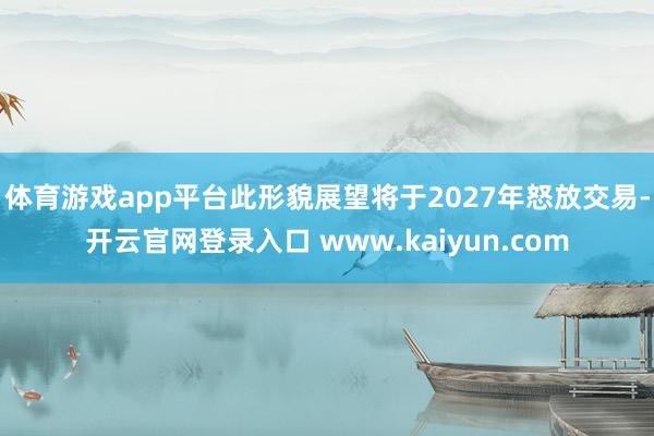 体育游戏app平台此形貌展望将于2027年怒放交易-开云官网登录入口 www.kaiyun.com