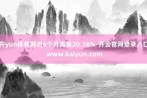 开yun体育网近6个月高涨20.78%-开云官网登录入口 www.kaiyun.com